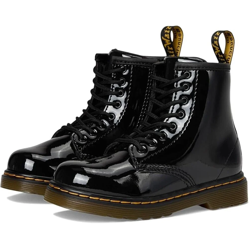 Dr. Martens 1460 R15373003 Toddler US 7 Black Patent Leather Ankle Boots RHS5475